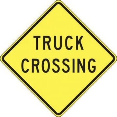 Accuform CROSSING SIGN TRUCK CROSSING 30 in  X 30 in FRW442DP